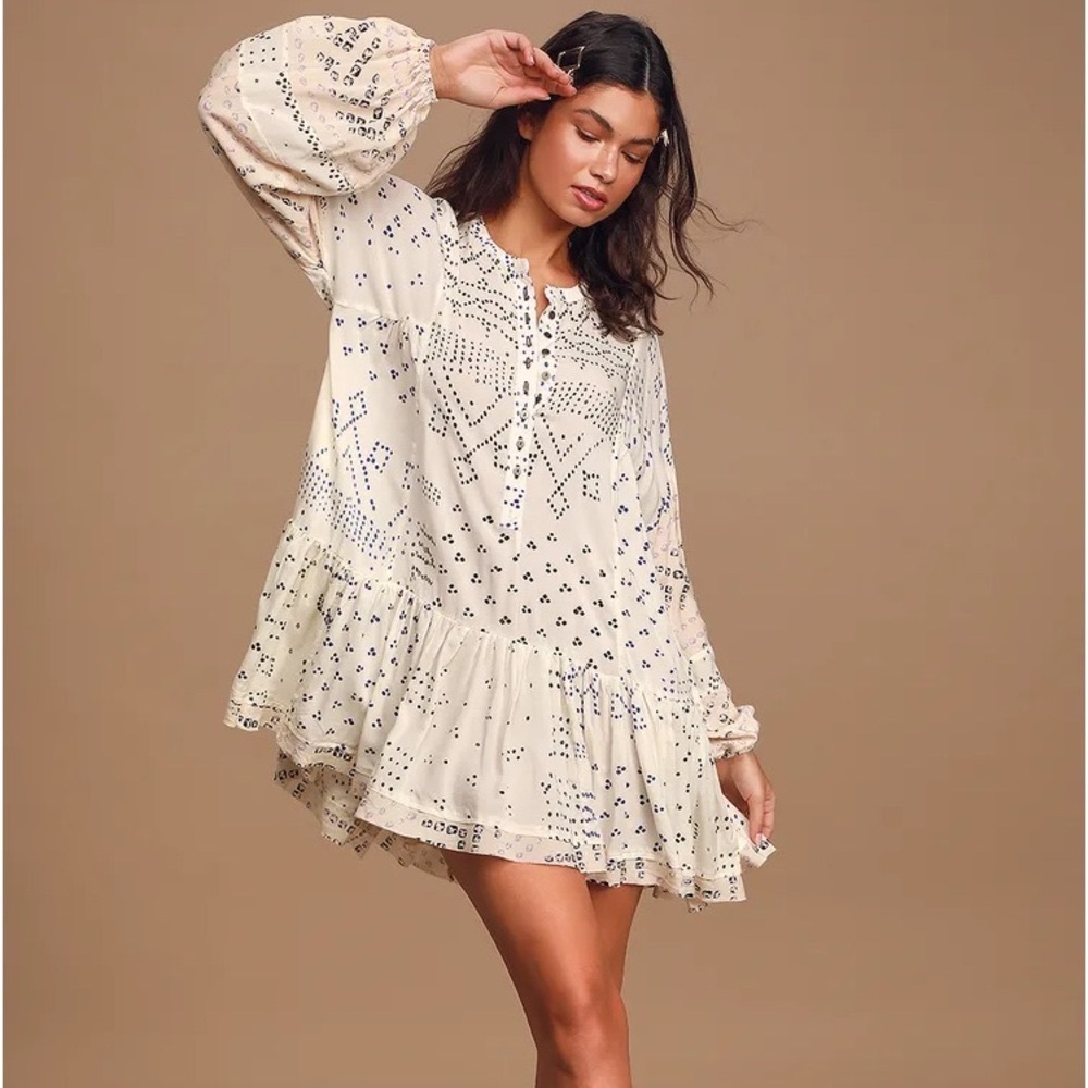 Free People Shibori Tunic Top